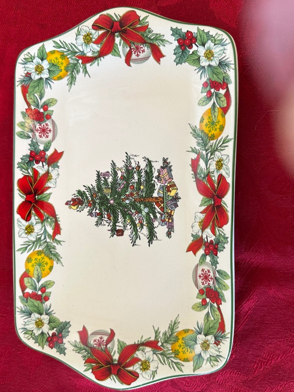 Spode 2017 Christmas Tree Annual Collection 12" Dessert Tray